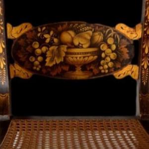 Series Of 4 Chairs Painted, Middle XIXcentury