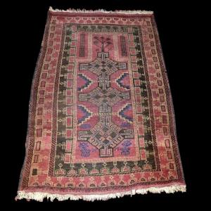 Beloutche Old Rug, 77 Cm X 123 Cm, Hand Knotted, Iran, Early 20th Century