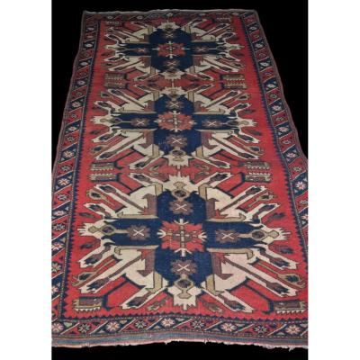 Old Chelaberd Rug, Caucasus, 113 Cm X 203 Cm, Karabakh Region, Early 20th Century