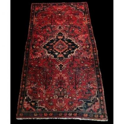 Malay Persian Rug, Iran, 103 Cm X 188 Cm, Hand Knotted, End Of XIXth Century, Very Good Condition