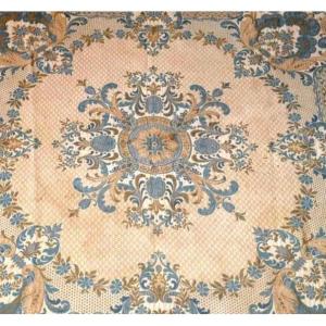 Two Wool Pedestal Rugs, France Around 1900, Very Good Condition And Fresh Colors