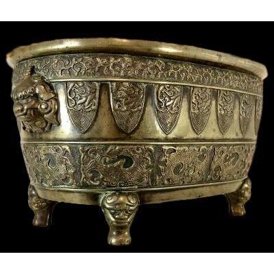 Important Incense Burner In Bronze, Japan, XIXth Century, Meiji Era