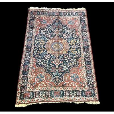 Old Persian Tabriz Rug, 138 Cm X 190 Cm, Iran, Hand-knotted Wool Around 1930, Good Condition