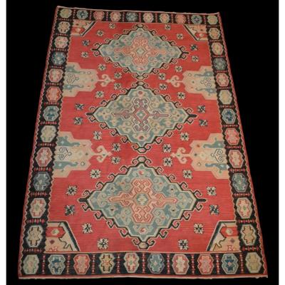 Important Old Kilim, 178 Cm X 258 Cm, Wool, First Part Of The XXth Century, Very Good Condition