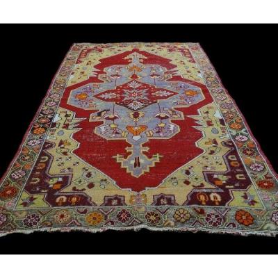 Antique Anatolian Carpet, 130 Cm X 228 Cm, Circa 1950, Wool On Wool, In Good Condition