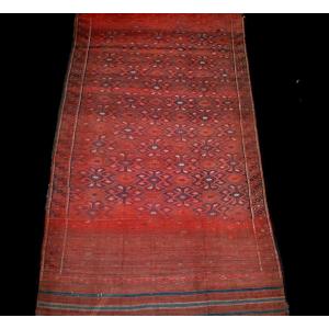 Old Kurdish Kilim, 185 Cm X 340 Cm, XIXth From The Region Of Macchad, State Of Discovery, Museum