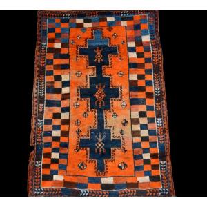 Old Gabbeh Rug, Iran, 126 Cm X 196 Cm, Hand-knotted Wool, Early 20th Century, Rare