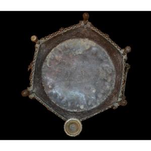 Andalusian-type Brazier In Bronze, Late Mughal Period, Northern India, 19th Century