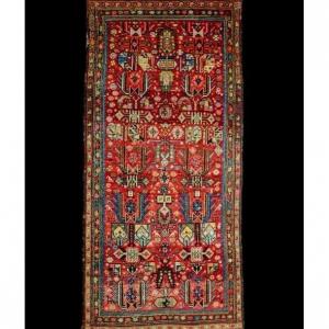 Old Karabagh Rug, Caucasus, 112 Cm X 240 Cm, Hand-knotted Wool On Wool, Superb, XIX Cy