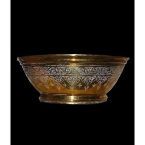 Large Ablution Basin, Hand-chiseled Copper, 19th Century Middle East