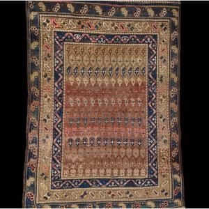 Afshar Rug, Boteh Decor, 105 Cm X 147 Cm, Hand-knotted Wool, Mid-twentieth Century, Perfect