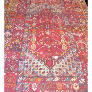 Rare Old Zerbiya Rug, 205 X 465 Cm, Wool On Wool, Berbers, Morocco, Late 19th Century,