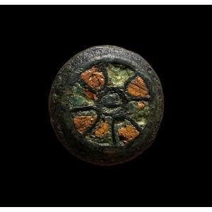 A Frisian Disc Fibula, 8th-9th Century Ad