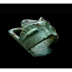 A Romanesque Zoomorphic Bronze Buckle, 11th-12th Century