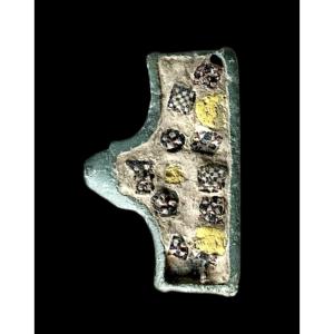 Roman Mount In Millefiori Enameled Bronze, 2nd Century A.d.