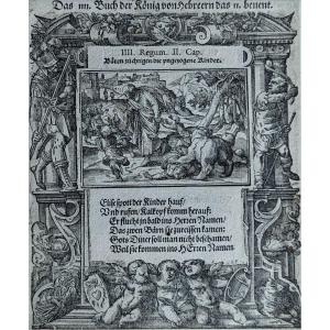 Double Engraving - Tobias Stimmer - Figures From The Bible - 1576 