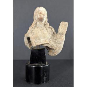 Roman Terracotta Figurine - Woman Raising Her Arm - Archeology