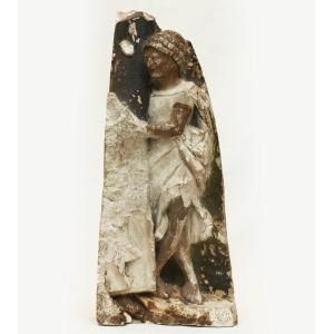 Polychrome Stone Sculpture Renaissance Period 16th Century Provenance