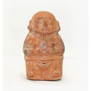 Terracotta Maternity - Peru Moche Culture - Archaeology 