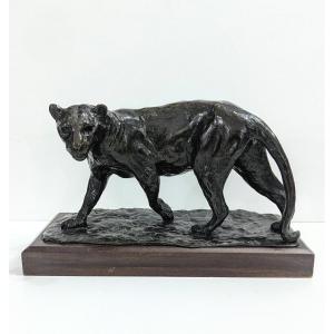 Bronze Lioness By Roger Godchaux – Lost Wax – Cast By Susse Frères