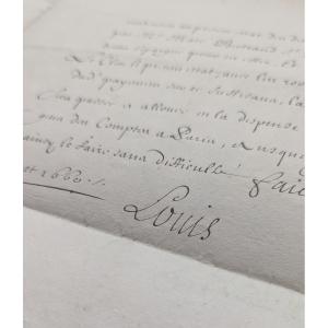 Louis XIV - Le Tellier – 4-page Letter Signed “louis” - 1660
