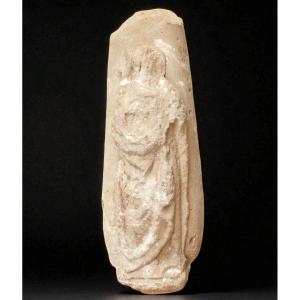 Stone Sculpture Of The Virgin And Child - Early Period 