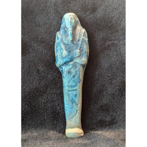 Egyptian Blue Faience Ushabti – Third Intermediate Period / Late Period