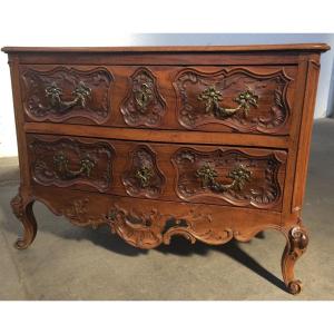 Chest Of Drawers In Walnut, Provence, 18th Century