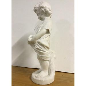 Mathurin Moreau (1822-1912) - White Marble Sculpture