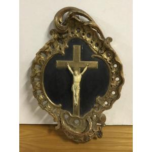 Rocaille Frame With Christ, 18th Century