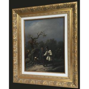Oil On Canvas From The Beginning Of The 19th Century