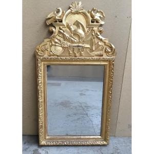 Gilded Carved Wooden Mirror, 18th Century