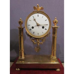 Empire Clock, Gilded Bronze