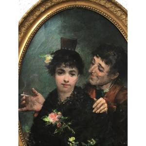 Lorenzo Valles (1830-1910) - Seduction (detail)