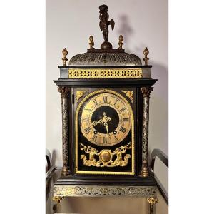 19th Century Religious Cartel Clock With Boulle Marquetry By Bailly