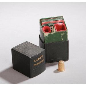 Travel Case Trompe l'Oeil 19th C 18k Gold Dice 4.4 G