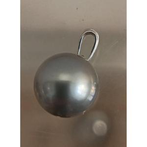 11 Mm Tahitian Pearl Set In 18k Gold