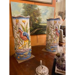Pair Of Cane Or Umbrella Doors From Malicorne