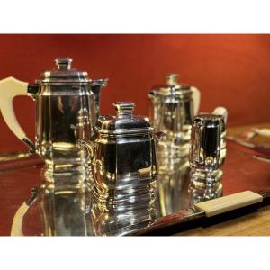 Art Deco Solid Silver Tea And Coffee Service