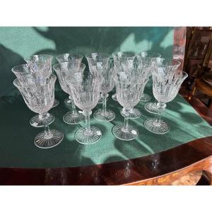 14 Saint Louis Tommy Wine Glasses, 17cm Tall