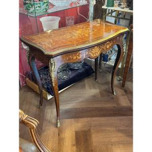 Louis XV Style Marquetry Games Table