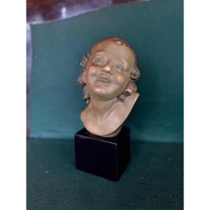 Terracotta Bust Signed Rezl In Perfect Condition