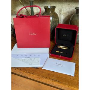 Bracelet Cartier Love Yellow Gold Size 17