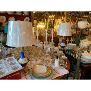 Pair Of Electrified XIXth Lamps.