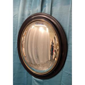Large High Witch Mirror 90 X 75 Cm Napoleon III Period