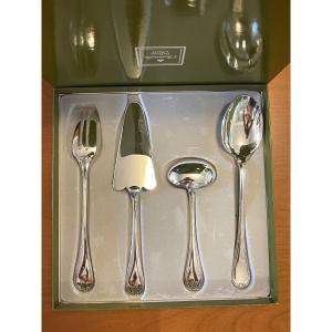 Christofle Malmaison Cutlery Set, Sauce Spoon, Pie Server 