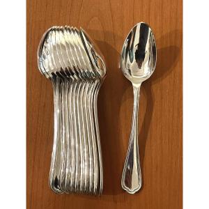 Christofle Spatours, 12 Dessert Spoons 17 Cm 