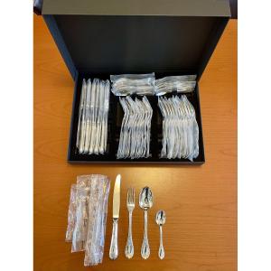 Christofle Marly, 48-piece Flatware Set In Blister Pack, 1960/1970