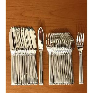 Christofle Triad Fish Cutlery, Mint Condition 