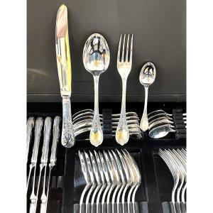 Christofle Marly 48-piece Flatware Set, Perfect Condition 